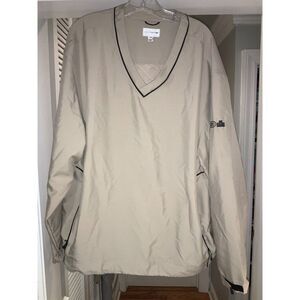 Cutter & Buck Sz‎ L "CB WindTec" tan golf windbreaker